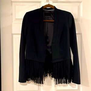 Like new Banana Republic contemporary blazer with fringe bottom - size 2.